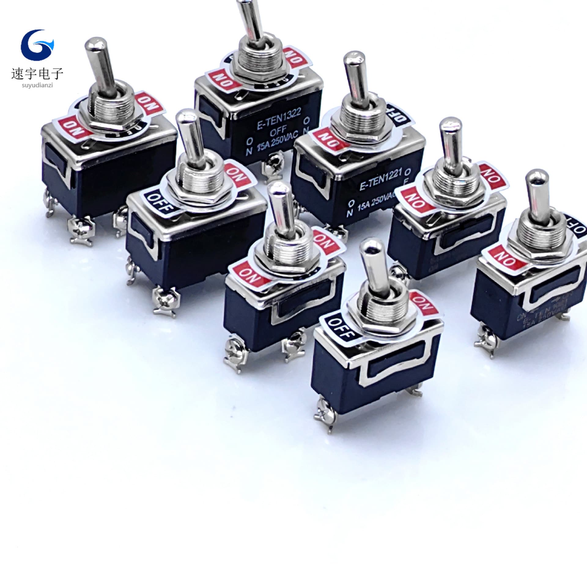 Toggle Switch E-TEN1021/1122/1221/1321/1322 2-Position 3-Position Rocker Toggle Switch