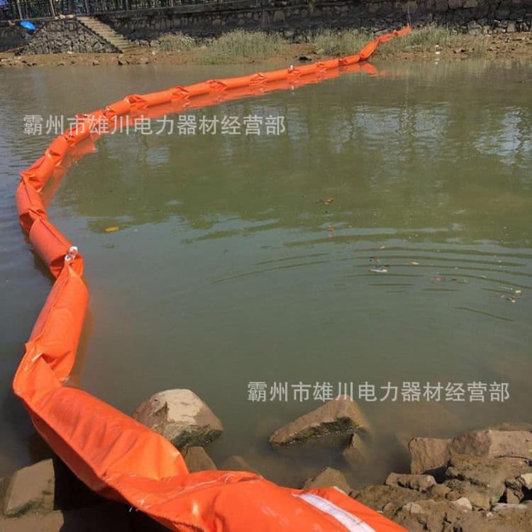 Inflatable Oil-Water Separation Boom, Flood Emergency Supplies, Rubber Oil Containment Boom, Portable Universal Oil Boom Supply
