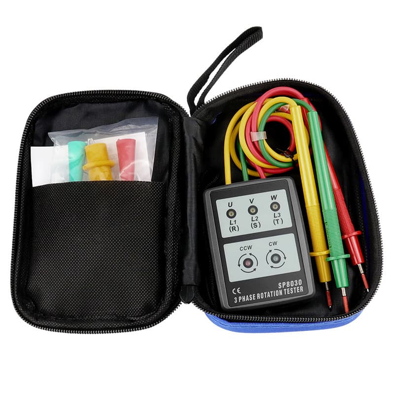 Convenient Phase Sequence Meter Three-Phase Current Detection Meter Three-Phase AC Phase Sequence Meter Phase Meter Phase Tester