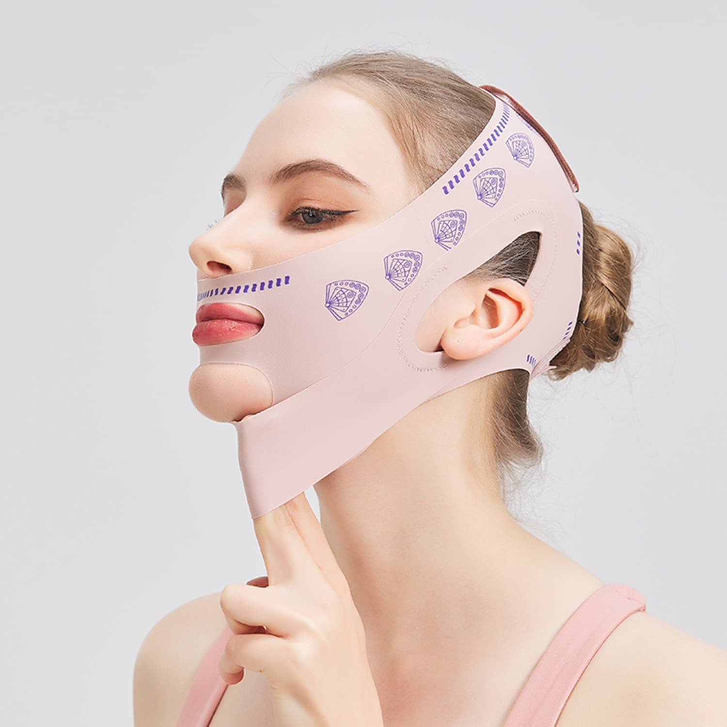 Cross-border Lifting Face Mask Slimming Bandage V-Shape Face Sleep Tightening Sagging Face Nasolabial Folds Double Chin Lifting Tool