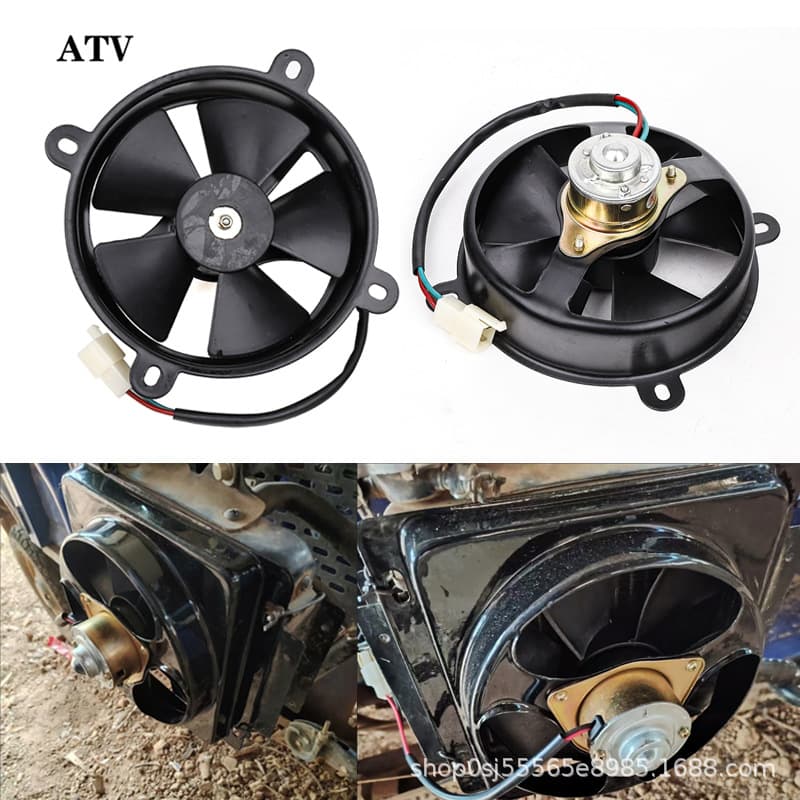 2V DC radiator water cooling fan compatible with 200cc and 250cc Taotao ATV go-karts