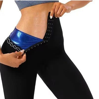 Cross-border Women's High-Waist Shapewear Sweat Pants Yoga Button Waistband Butt-Lifting Tummy-Control Fitness Sweat Suit Yoga Pants