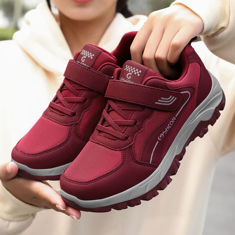 Women's Sneakers 2026 Spring New Model Factory Direct Sale Couple Style Velcro Casual Comfortable Walking Shoes for Middle-Aged and Elderly People