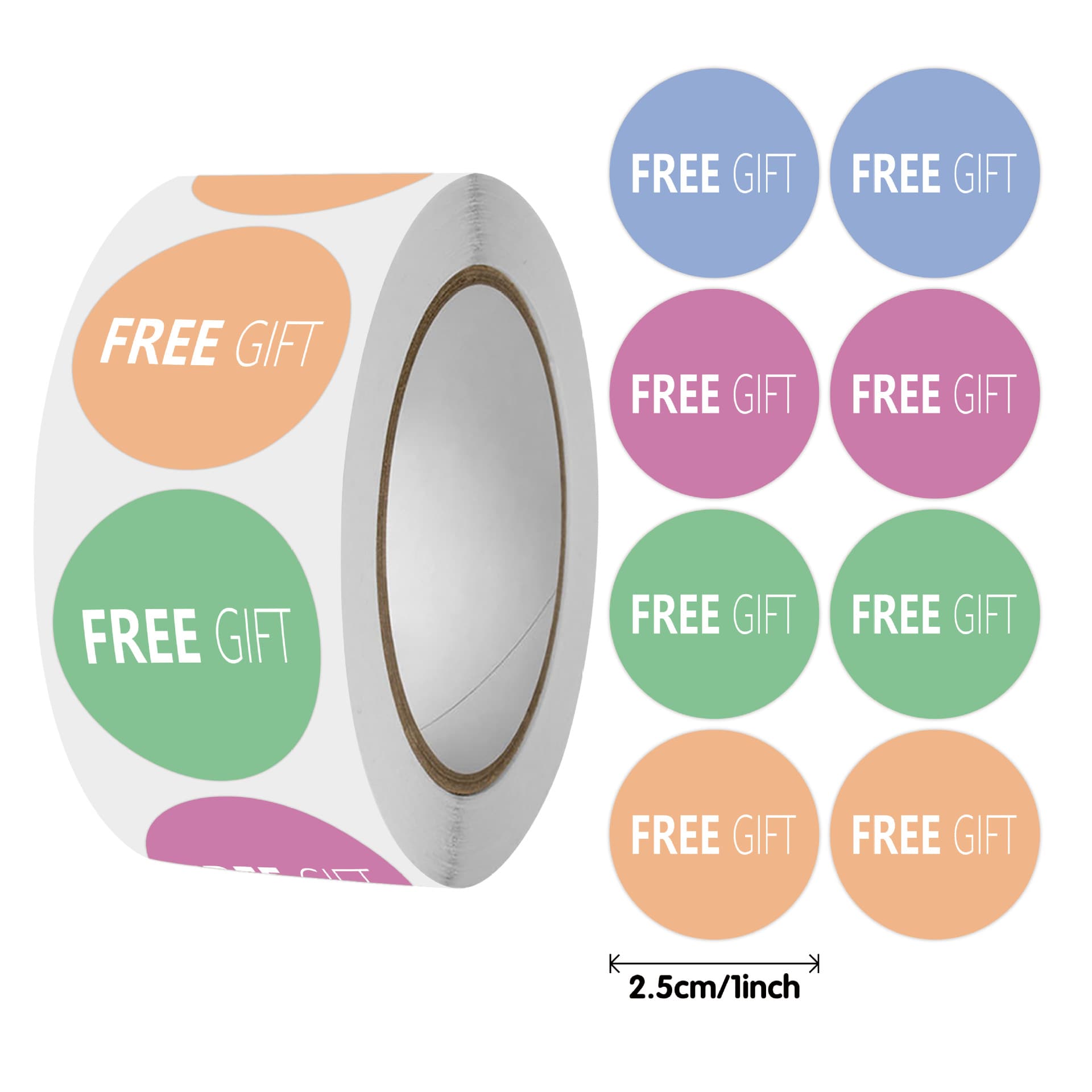 Hot Sale Wholesale Roll Sealing Stickers FREE GIFT Decorative Stickers Adhesive Labels