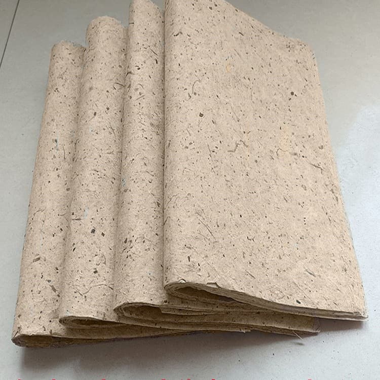 Blood Mulberry Bark Paper Republic Era Deckle-Edge Paper Antique Mulberry Bark Paper Roll Moxa Stick Paper Moxibustion Jar Sealing Mulberry Bark Paper Painting