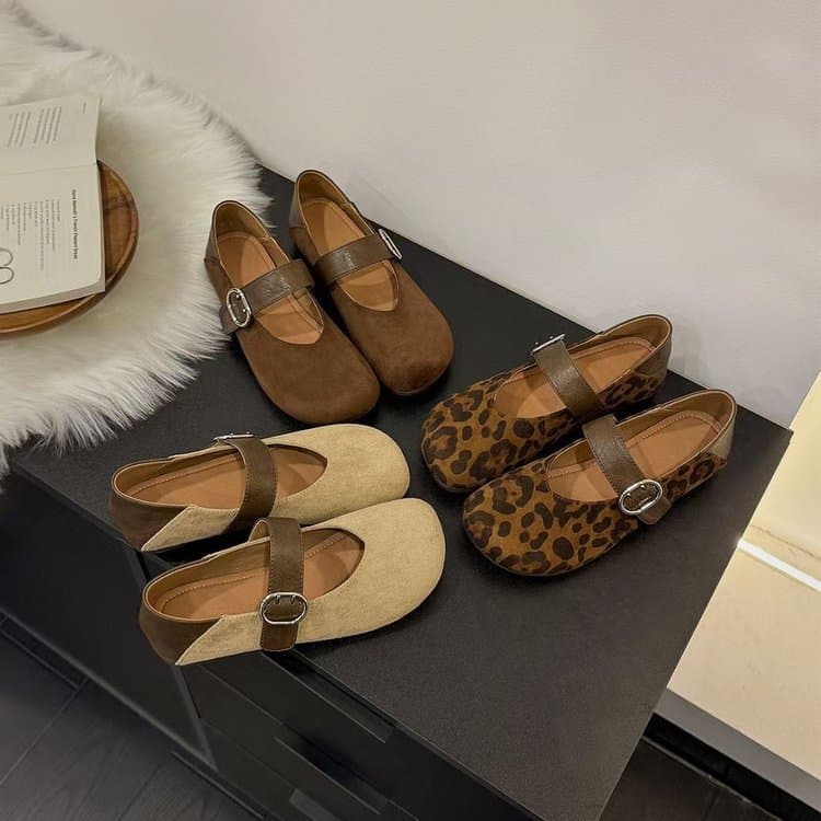 Trendy French Flat Mary Jane Shoes Women 2026 Summer New Soft Bottom Loafers for Dresses Women's Shoes