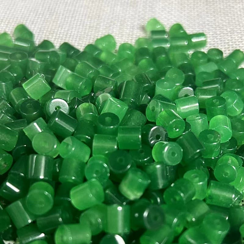 Bulk Bead Wholesale: Green, Yellow, and White Tricolor Barrel Beads, Quartzite Jade DIY Beads, Road-to-Prosperity Jade Spacer Beads