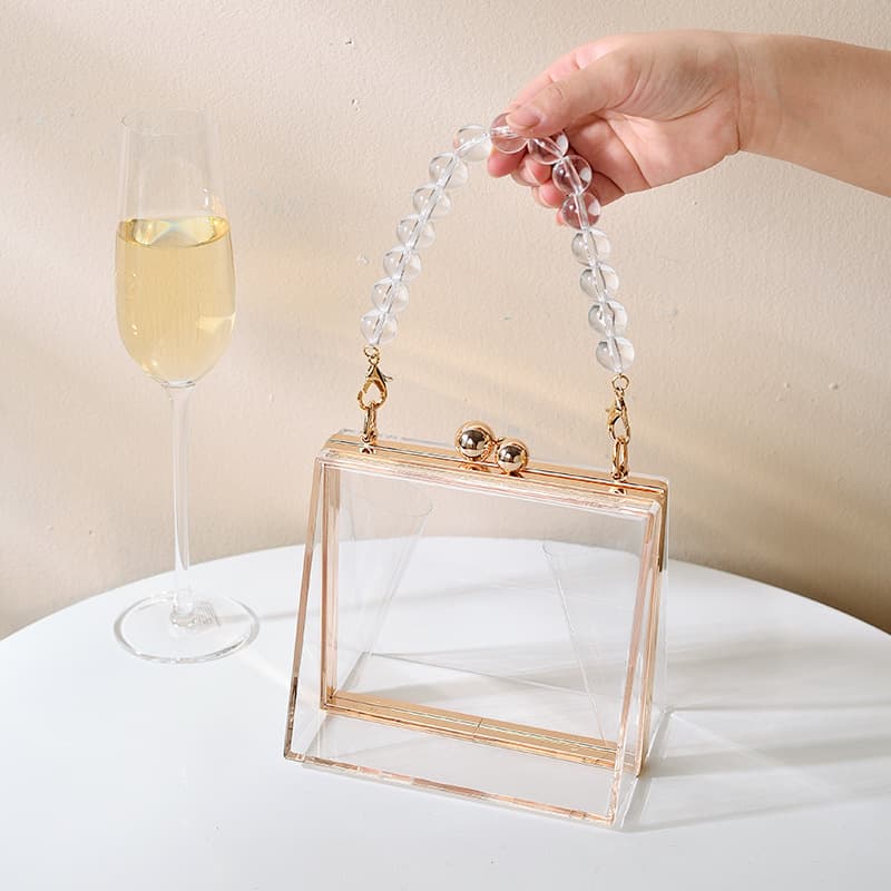 Acrylic Transparent Bag Creative Evening Bag New Cross-border Detachable Chain Women's Handbag Clutch Bag for Women