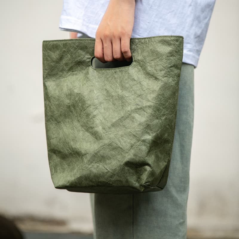 Dupont paper bag customizer also has a bag with logo, retro vertical style, waterproof and ultra-light McDonald's bag, iPad portable
