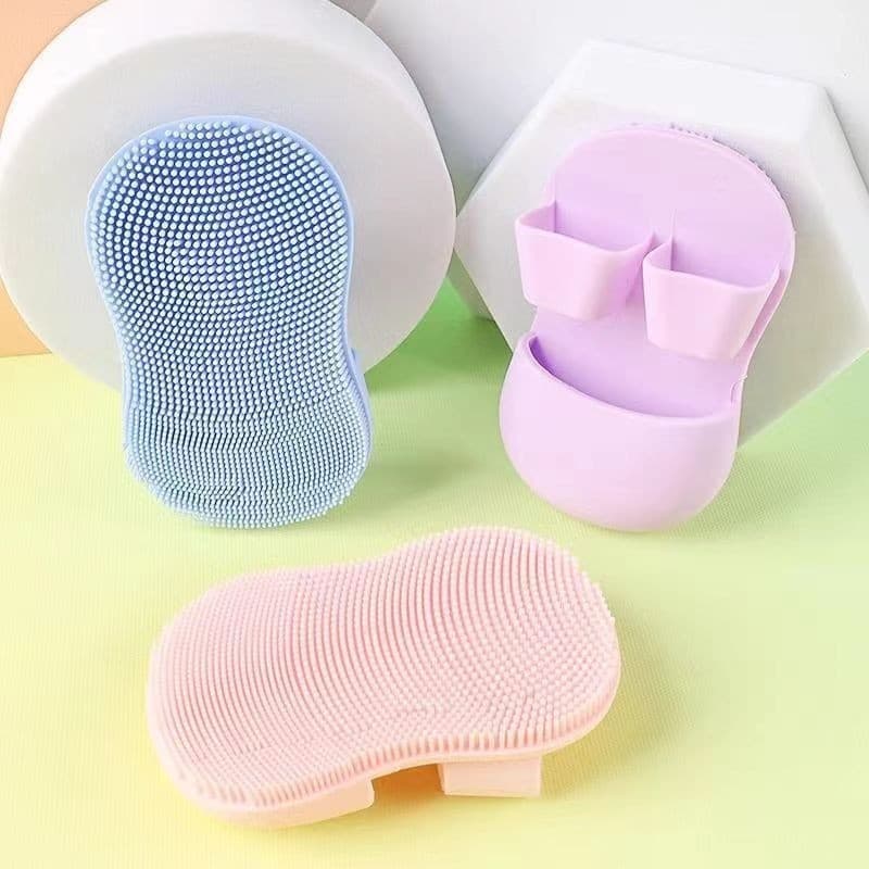 Finger facial brush, mini soft silicone bristles for nose massage, makeup removal tool for blackhead cleansing