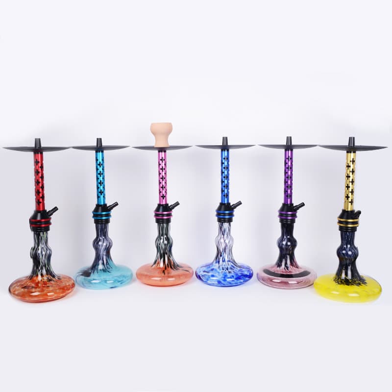 Arabic Hookah Medium Single-Hose Hookah Aluminum Alloy Colorful Stem Hookah Style Collection 1