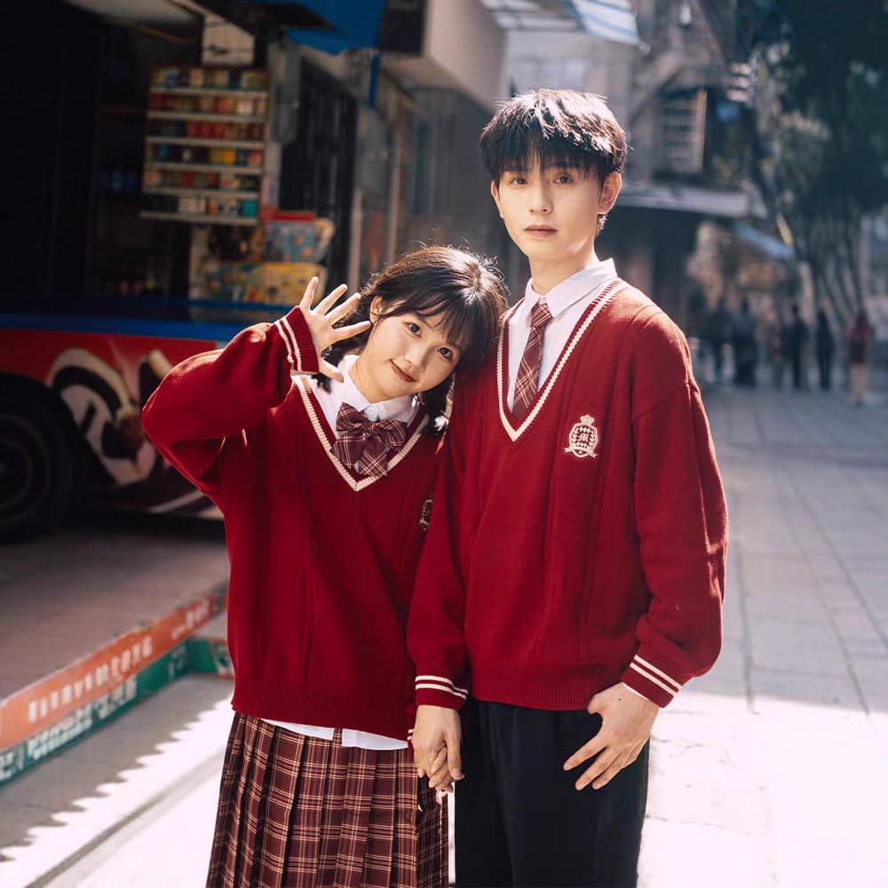 Choir Recital Performance Attire Class Uniform Graduation School Uniform Women's Set Academy Style Autumn Junior High High School Student Sports Meet