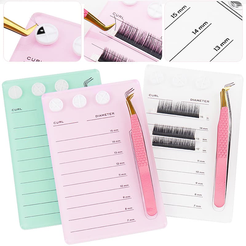 Acrylic Magnetic False Eyelash Board for Eyelash Transplant Display, Beauty Eyelash Board, Imported False Eyelash Aid Tool