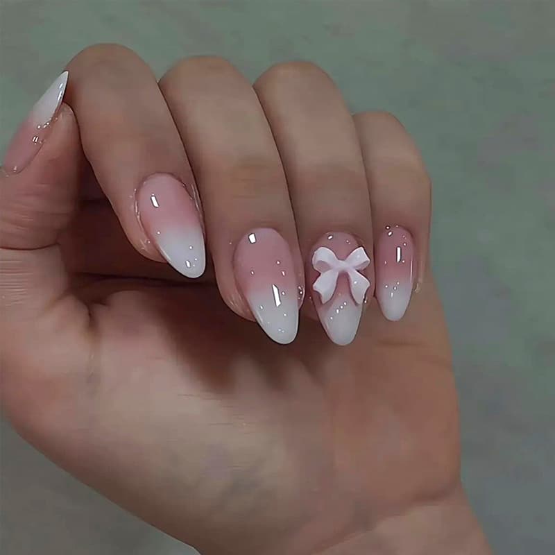 Almond European and American Wearable Nails Cross-border Nail Art Tips Ins Style Wholesale Press On Nails