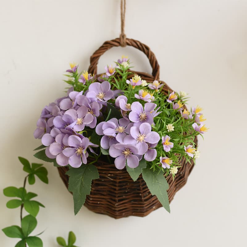Nordic Style Living Room Wall Decoration Floral Art Hanging Ornaments Creative Wall Decorations Wall Flower Baskets for Dining Room and Bedroom Walls