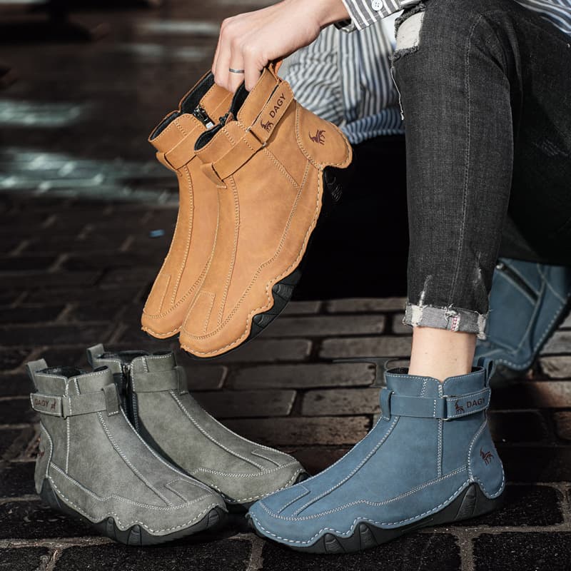 2024 DAGY Cross-border Hot-selling Retro Martin Boots Men's Genuine Leather Large Size High-top Durable