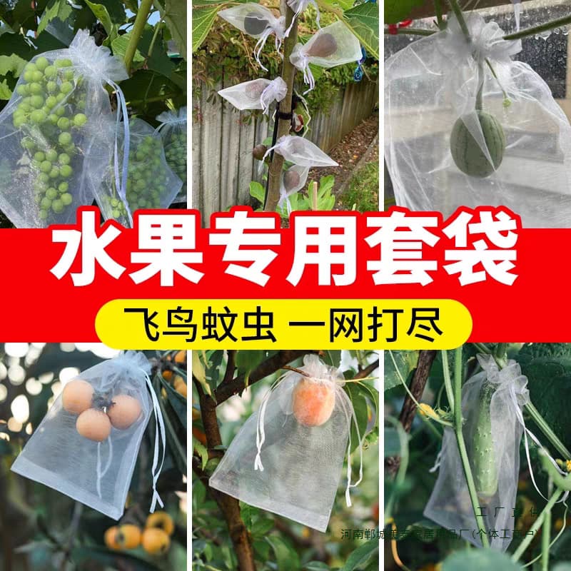 Fruit Protection Bags for Fruit Trees, Insect and Bird Proof Mesh Bags, Universal Seedling Bags, Breathable Mesh Bags for Grapes, Peaches, and Strawberries