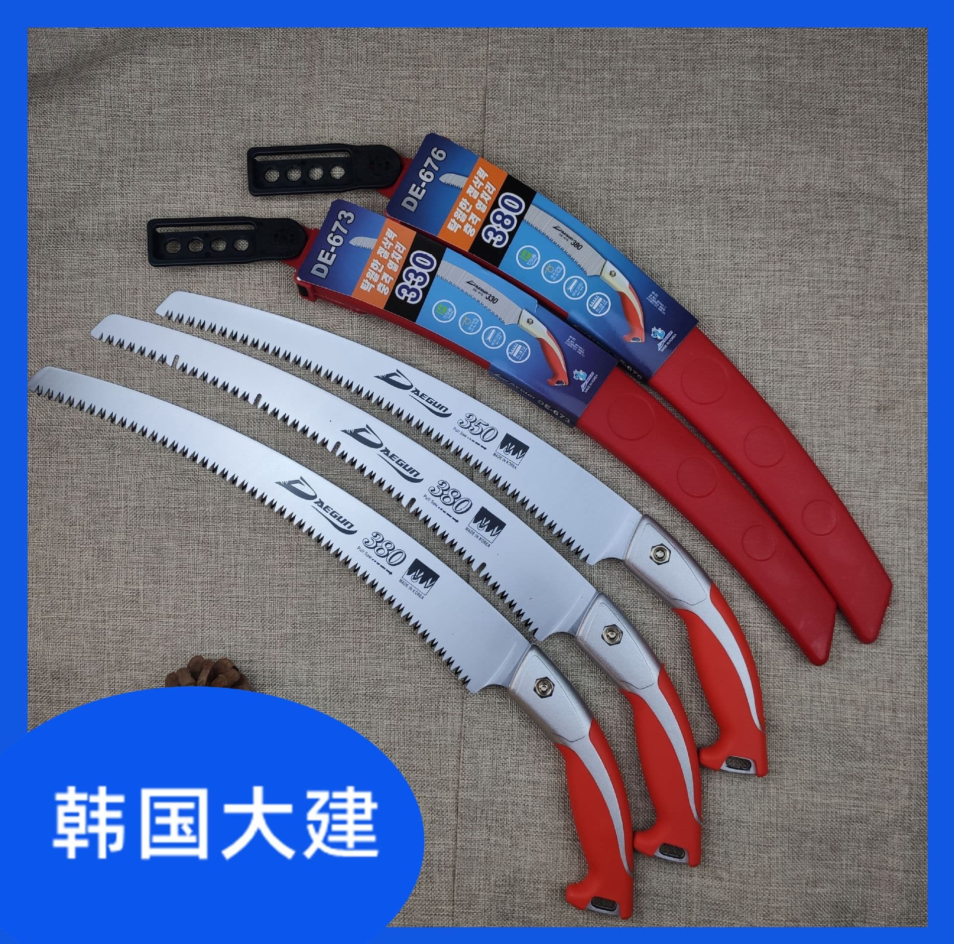 Large Bend Pruning Saw Gardening Fruit Tree Pruning Saw Imported Saw South Korea Wholesale Pruning Saw for Park Yard Greening