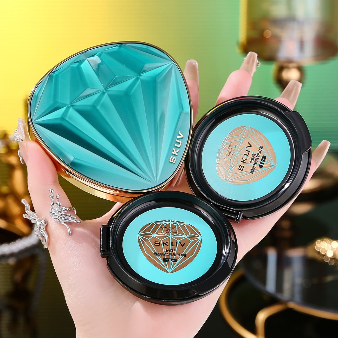 SKUV squalane long-lasting makeup air cushion BB cream shaping base makeup brightening concealer moisturizing light nude makeup feel wholesale