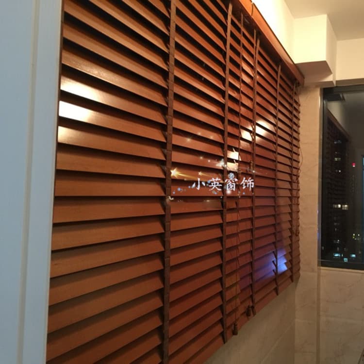 Japanese Style Basswood Solid Wood Blinds Curtains Bay Window Finished Product Living Room Study Bedroom Blackout Breathable Bamboo Light Transmission Wholesale