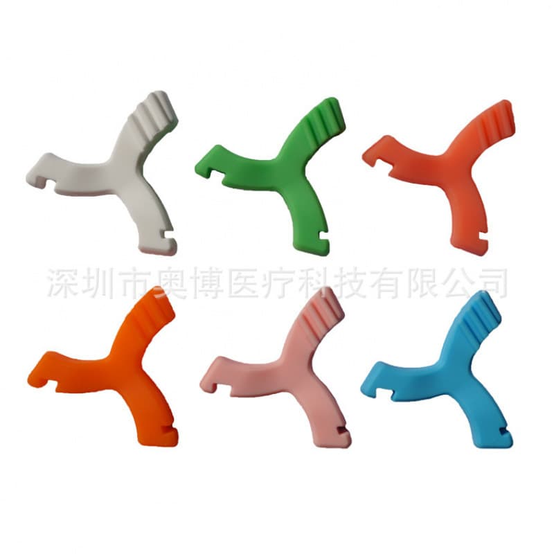 Dental Y-Shaped Bite Chew Silicone Fixed Orthodontic Bite Corrector Teeth Chew Stick Prevent Braces Face with Case