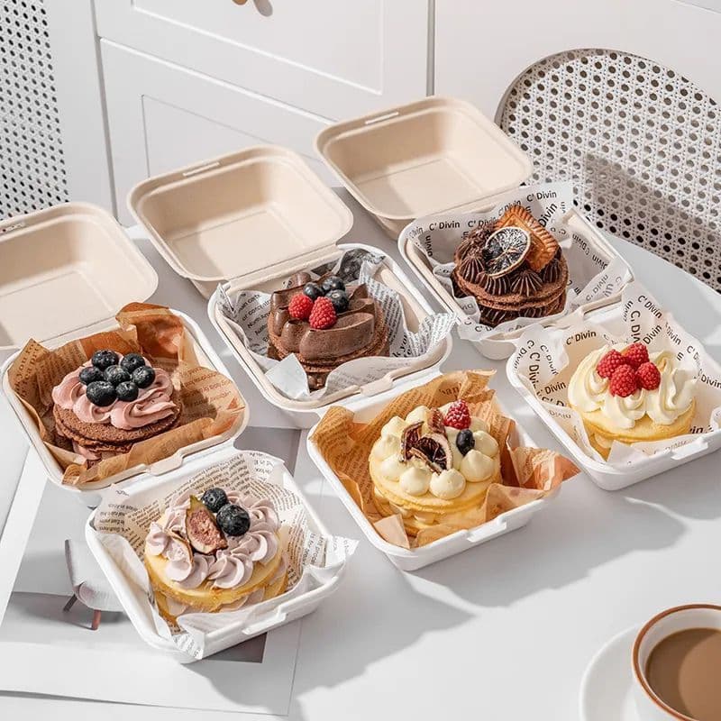 Ins Style Tiramisu Cake Packaging Box Pad Paper American English and French Grease-Proof Paper Grease-Proof Stall Decoration Dessert