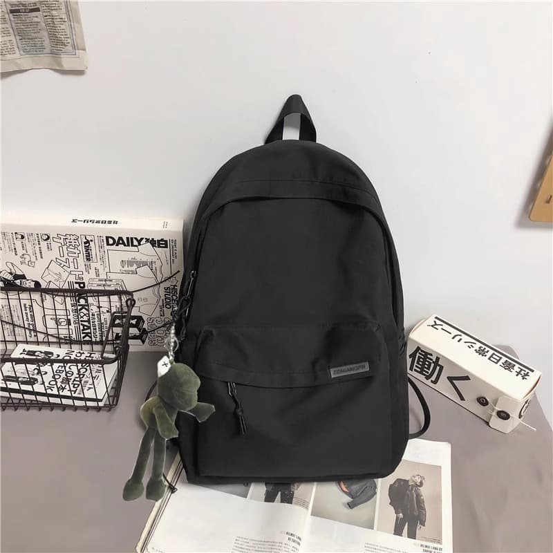 Men's Minimalist Large-Capacity Travel Backpack, Casual Japanese Style for Middle School, High School, and College Students
