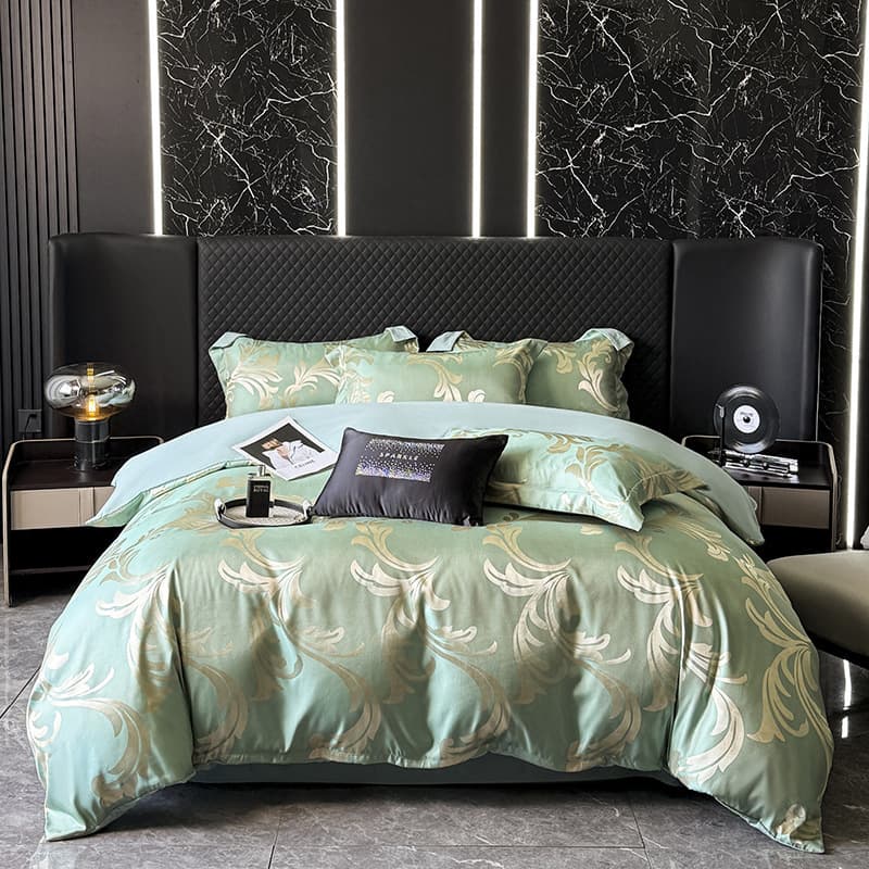 European-Style Satin Jacquard Gift Four-Piece Set Tencel Home Textile Bedding Sheets and Duvet Covers Four-Season Three-Piece Set