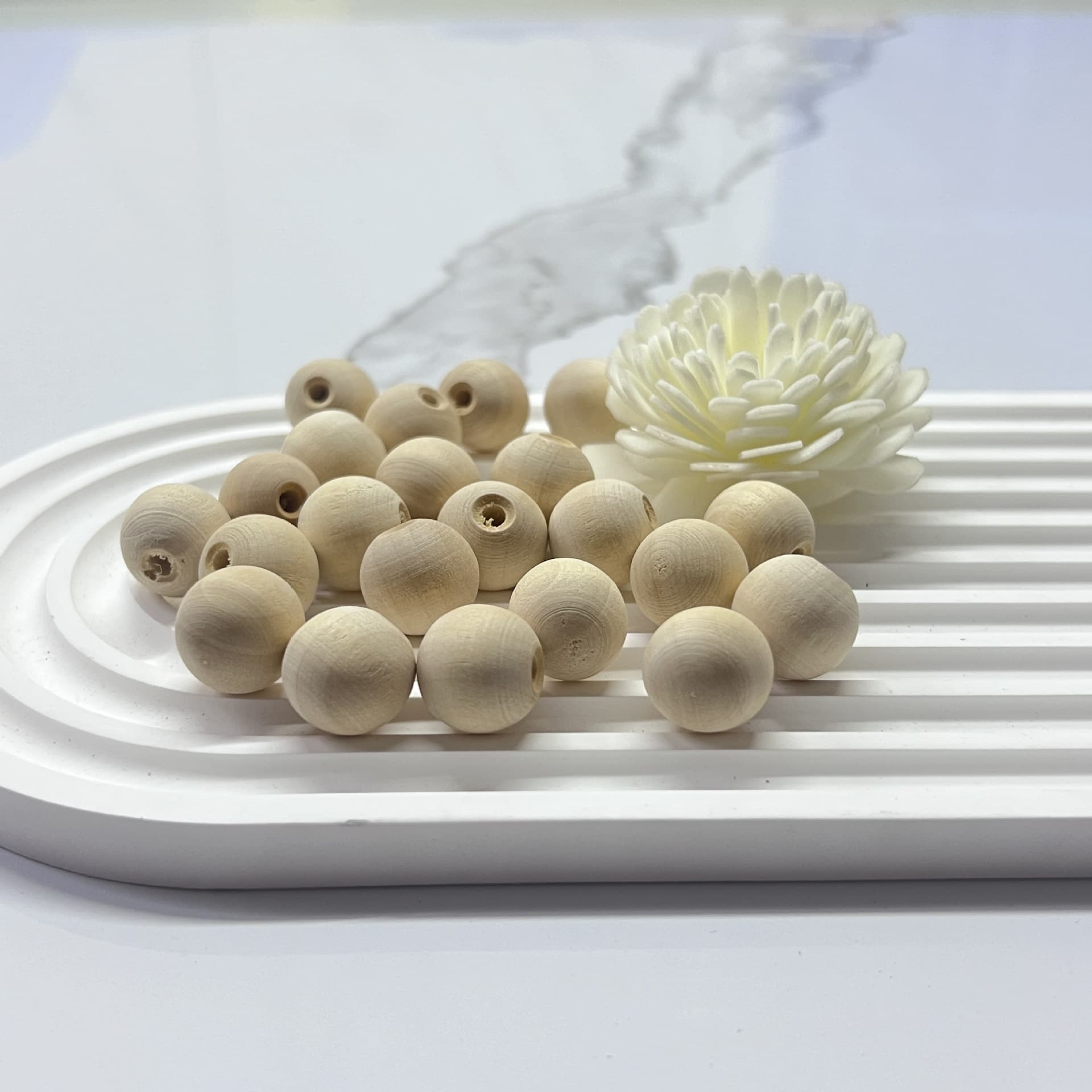 Flame-Free Aromatherapy Decorative Accessories Beads, Scented Sticks, Round Ball Dried Flower Aroma Diffuser Sticks, Rattan Diffusion Sticks