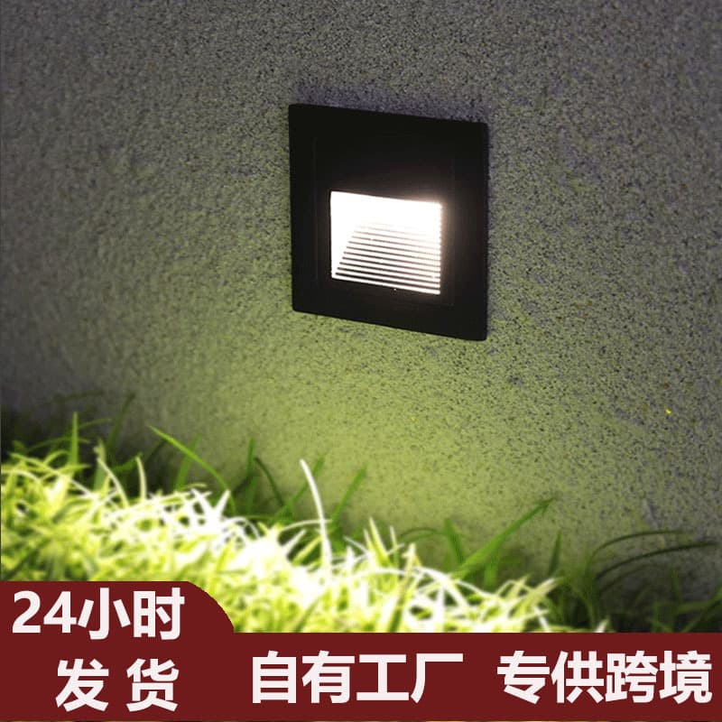 86-type ground lights, embedded outdoor human sensor stair tread lights, outdoor waterproof landscape courtyard step lights