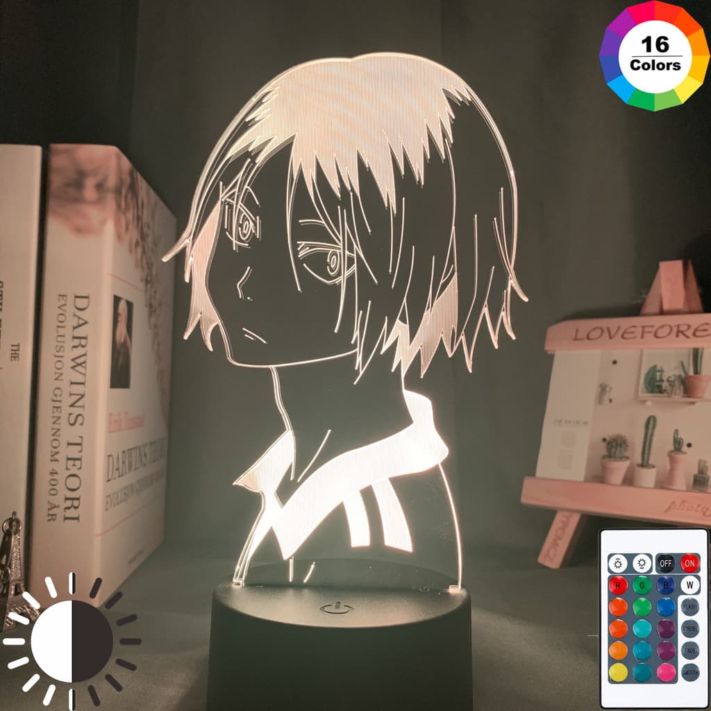 Haikyuu 3D Night Light Acrylic USB Multicolor Dimmable Sports Anime Figure Gift