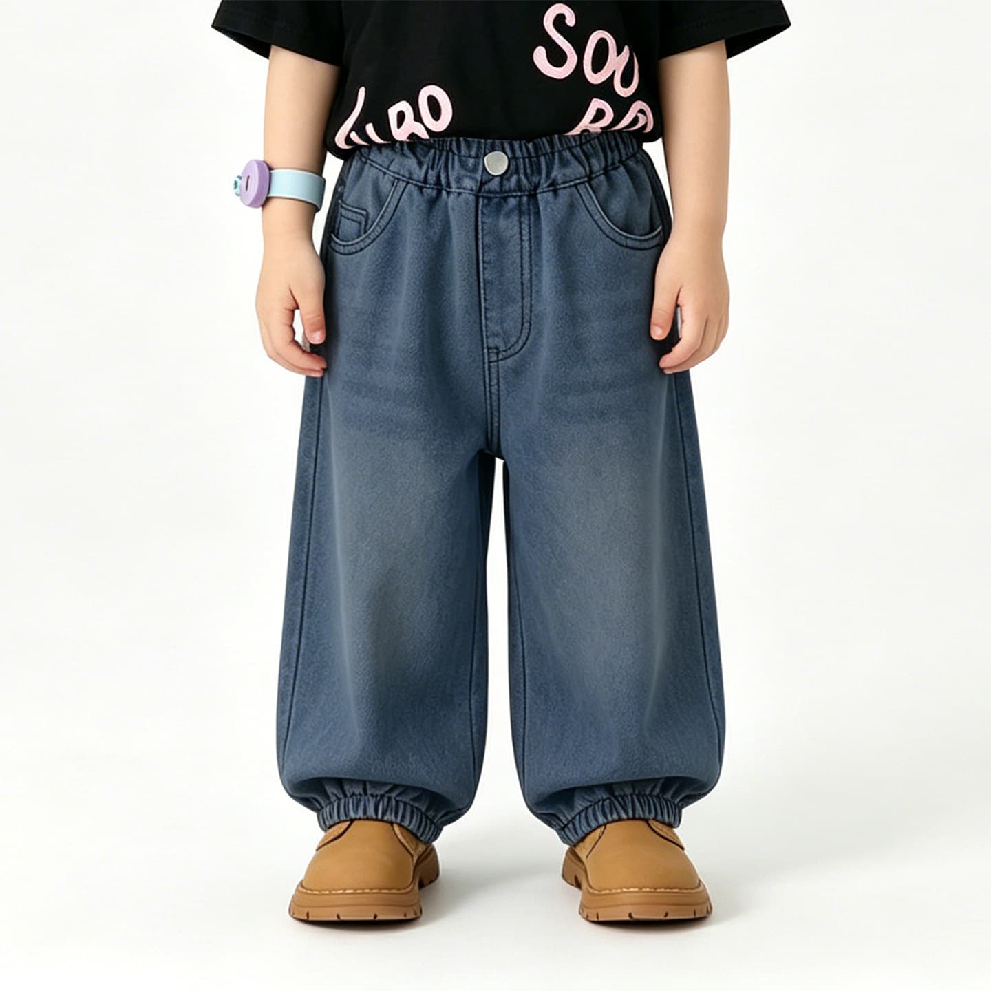 Boys' Thin Long Pants Summer Mosquito-Repellent Pants Tencel Denim Pants Cool-Feel Pants 2026 New Style Versatile Pants for Toddlers and Kids