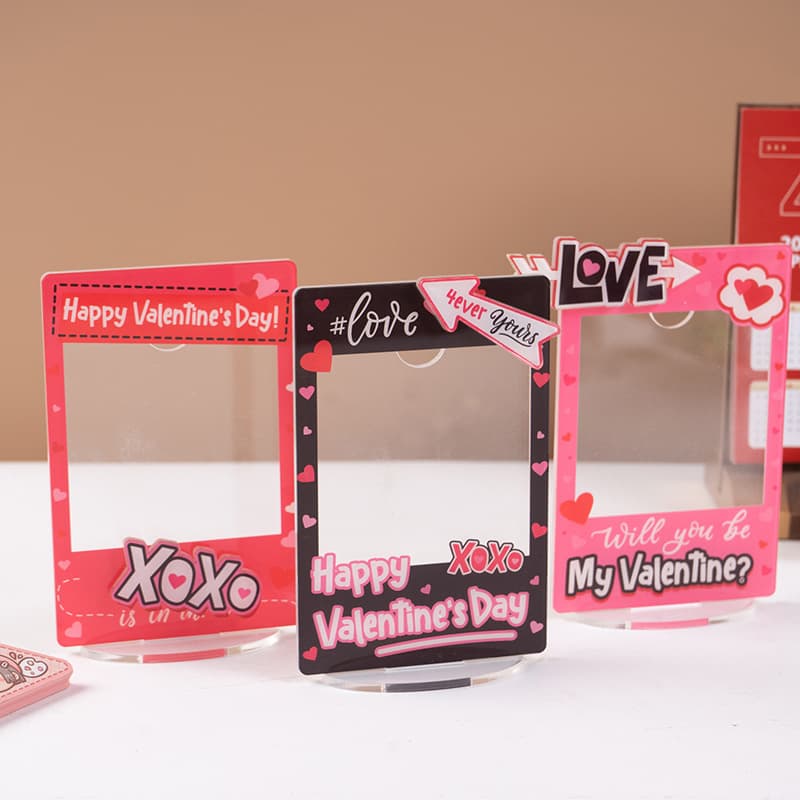 Transparent DIY Card Slot Stand Card Holder Anime Acrylic Small Card Star Gu Ka Stand Peripheral Decoration