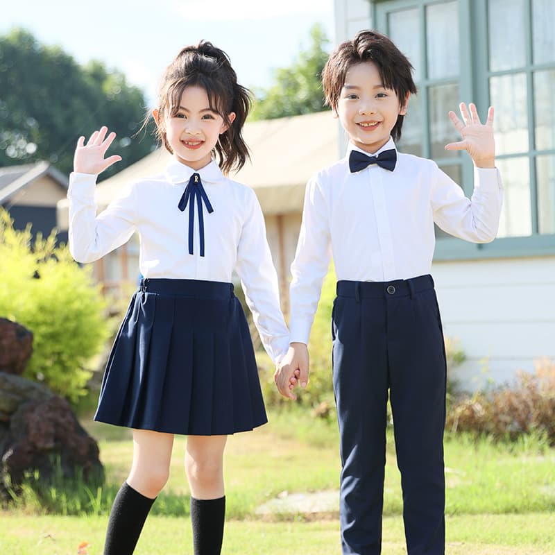 Elementary School Performance Costume Set Kindergarten Uniform Boys Girls Preppy Style School Uniform Middle and Large Children Class Uniform