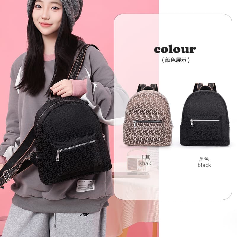 Cross-border popular women's bags, girls' backpacks for junior high school students and college students, high-looking large-capacity mini backpacks