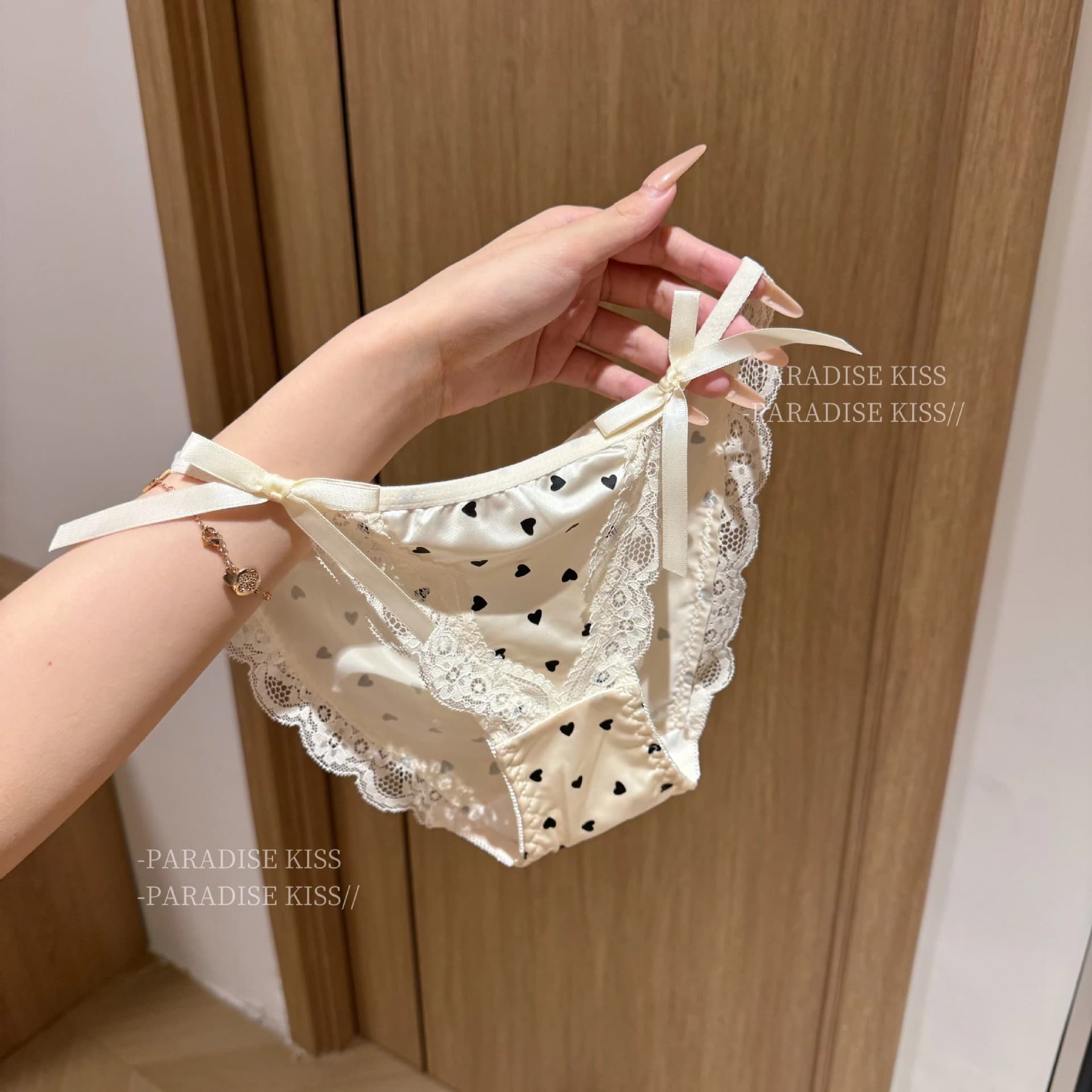 Sweet Ballet French Sweet Pure Pink Date Atmosphere Cute New Lace Panties for Women Triangle