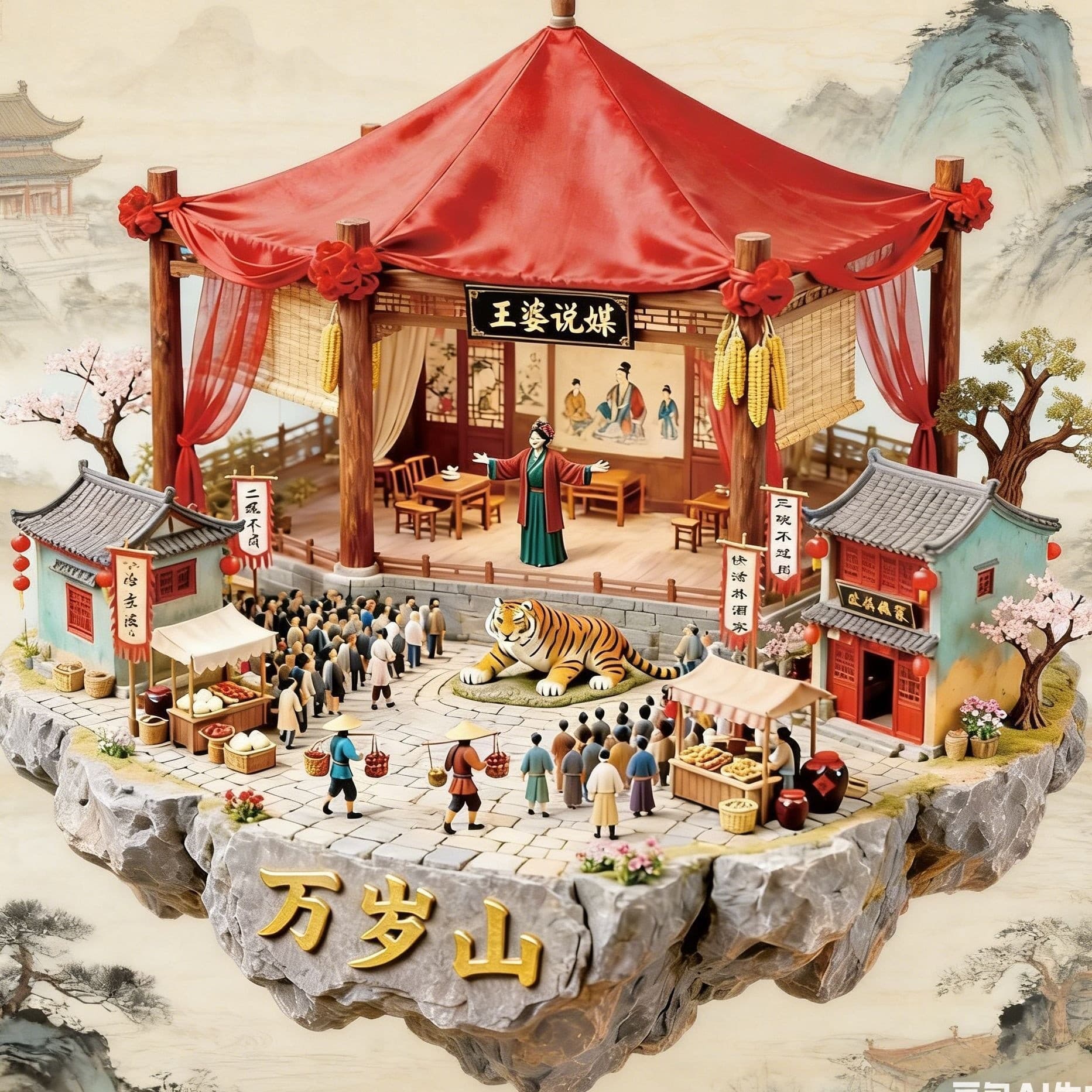 City Attractions Resin Relief Magnetic Refrigerator Magnet Jiming Temple Creative Cultural and Creative Tourism Souvenirs Manufacturer Wholesale