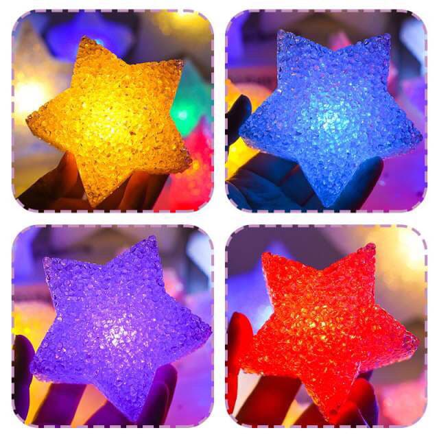 Chorus hand-held star lamp stage glowing five-pointed star prop hand-held star lamp performance small star lamp single