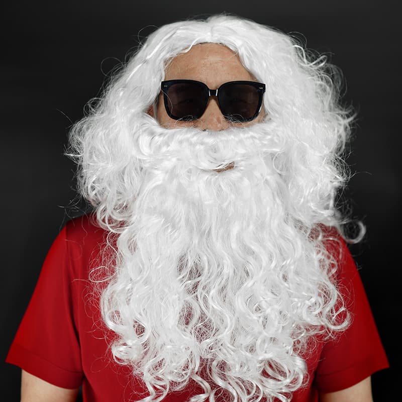 Santa Claus Wig and Beard Set Cosplay Costume