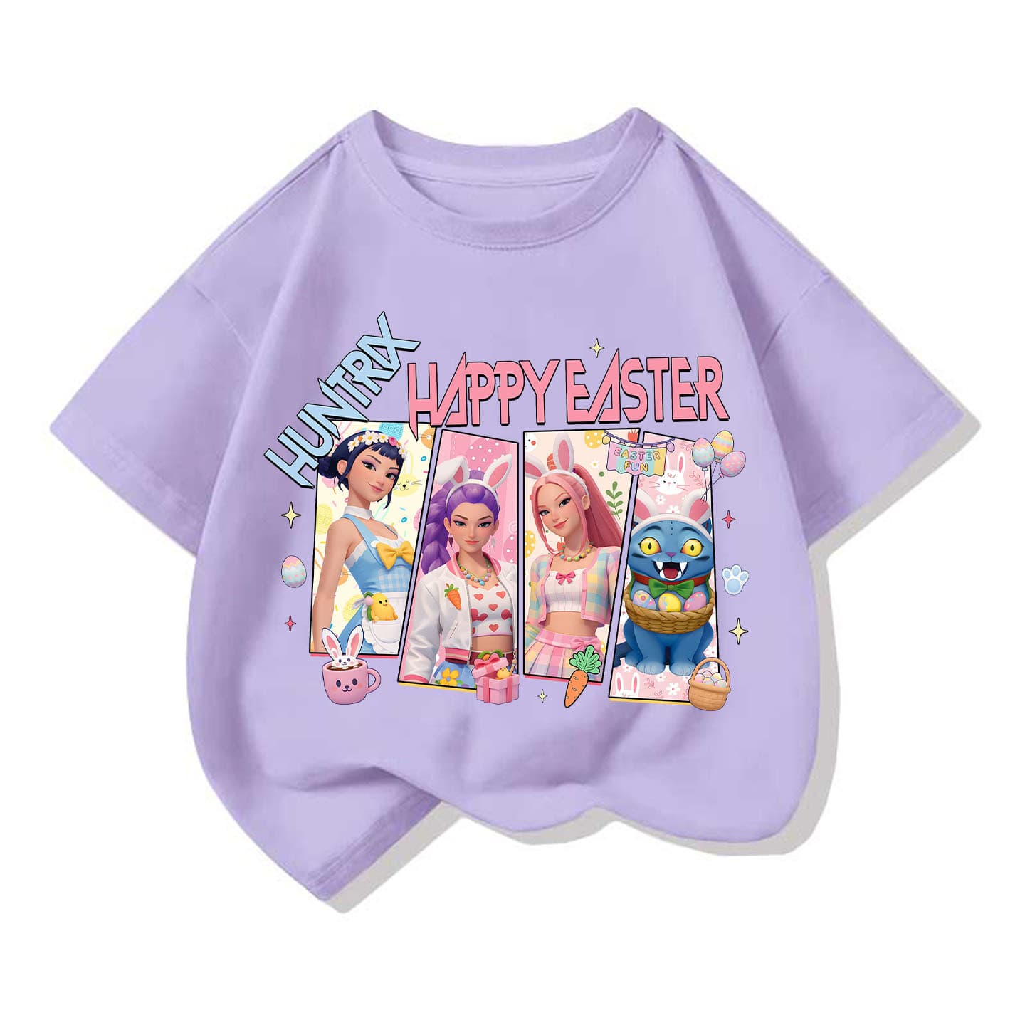 KPop Demon Hunters Crewneck Short Sleeve T-Shirt Toddler Half Sleeve Top Trendy Kids