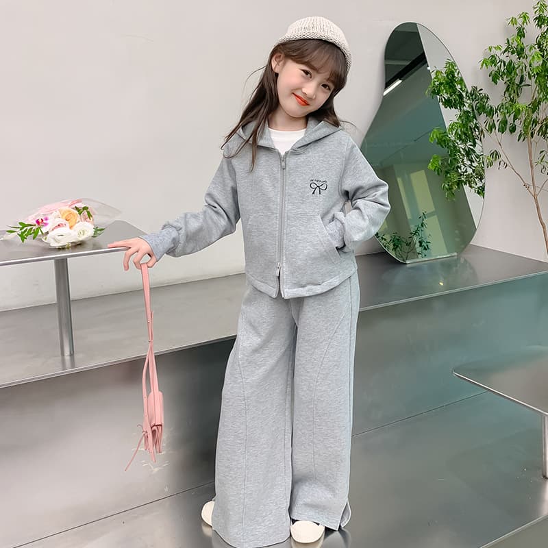 Girls' Outfit Fall 2026 New Stylish Girls Autumn Trendy Sports Two-Piece Set Older Girls Spring Autumn Kids Clothing