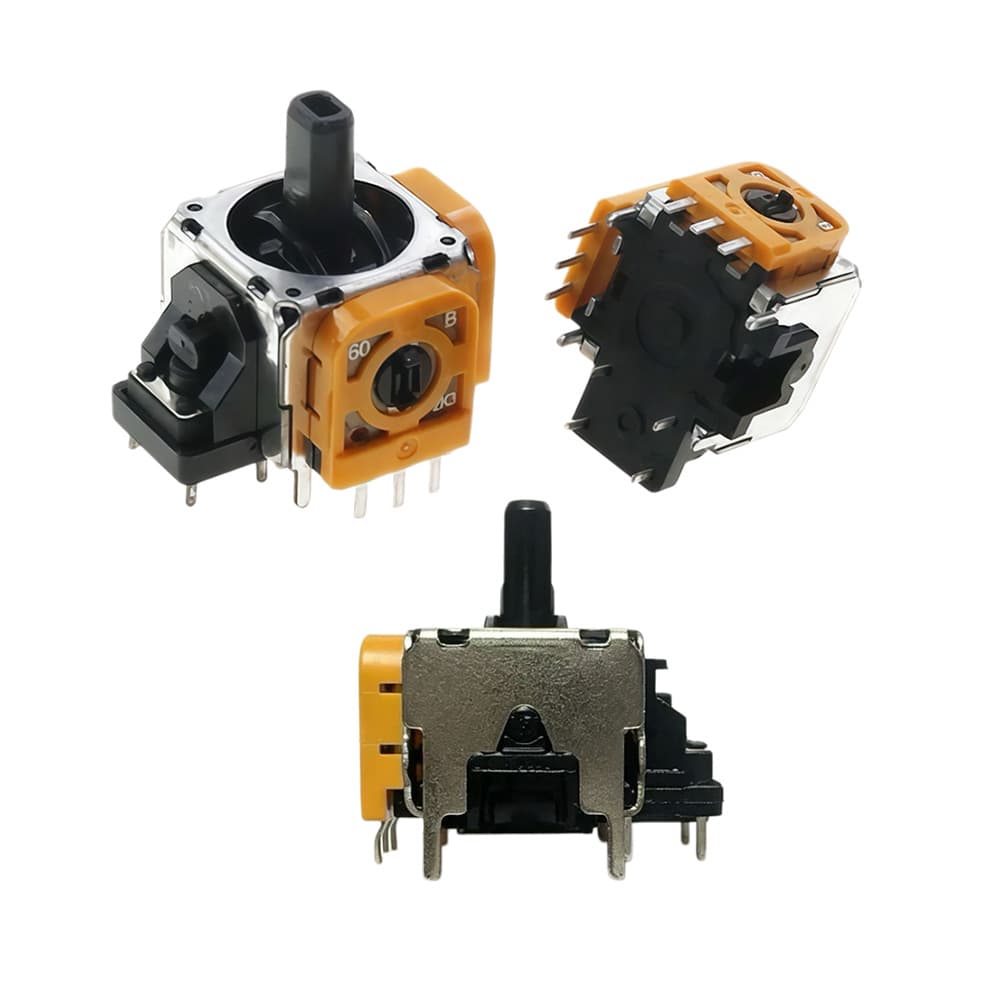 Original PS4 Joystick PS4 Yellow Puyo Handle Joystick 3D Analog Stick 10K Resistance Joystick Drift Repair