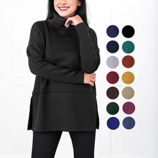 TM-001 Cross-Border Source EU US Amazon 2024 New Plus Size Multi-Color Simple High-Neck Fashion Top