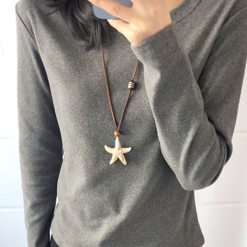 Korean Minimalist Necklace 6-Piece Set - Simple Geometric Irregular Long Necklace, Versatile Office Style