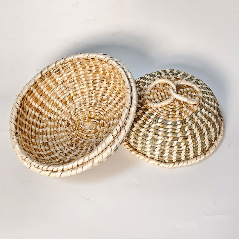 Purely handmade pot lid, thatch tip pot lid, steamer cap, not easily deformed, anti-overflow pot lid, dining table steamer lid