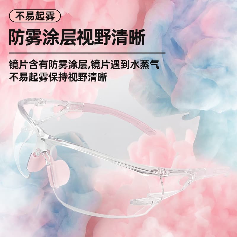 Occupational health and safety windproof goggles, industrial high-definition anti-fog transparent nylon material, wind and sand protection for men and women, anti-splash glasses.
