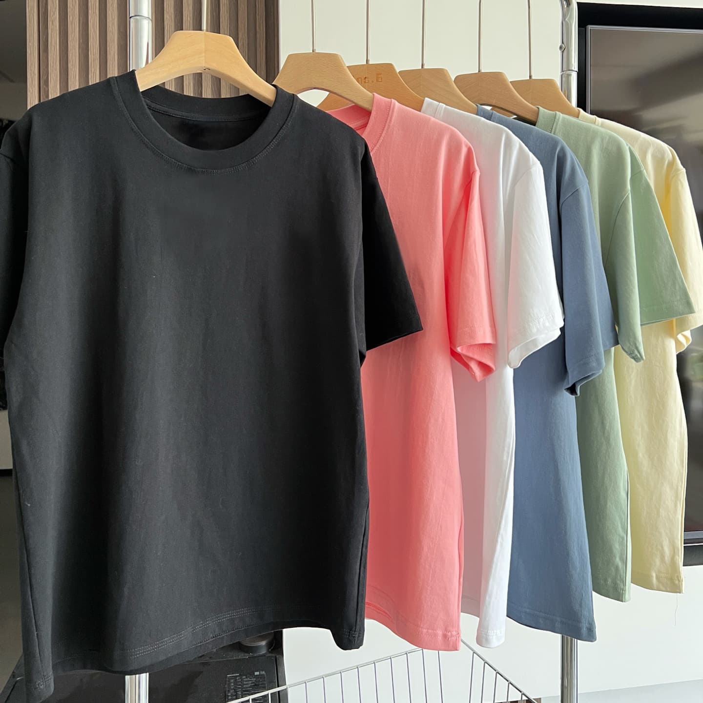 2026 new summer men's round neck short-sleeved T-shirt loose pure cotton breathable couple basic versatile top