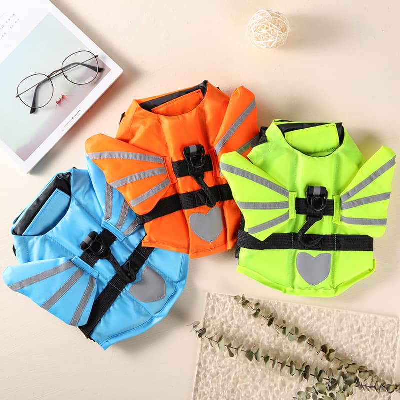 Source Factory Pet Clothing Dog Summer Swimming Life Jacket Pet Life Jacket Pet Swimsuit Dog Clothes