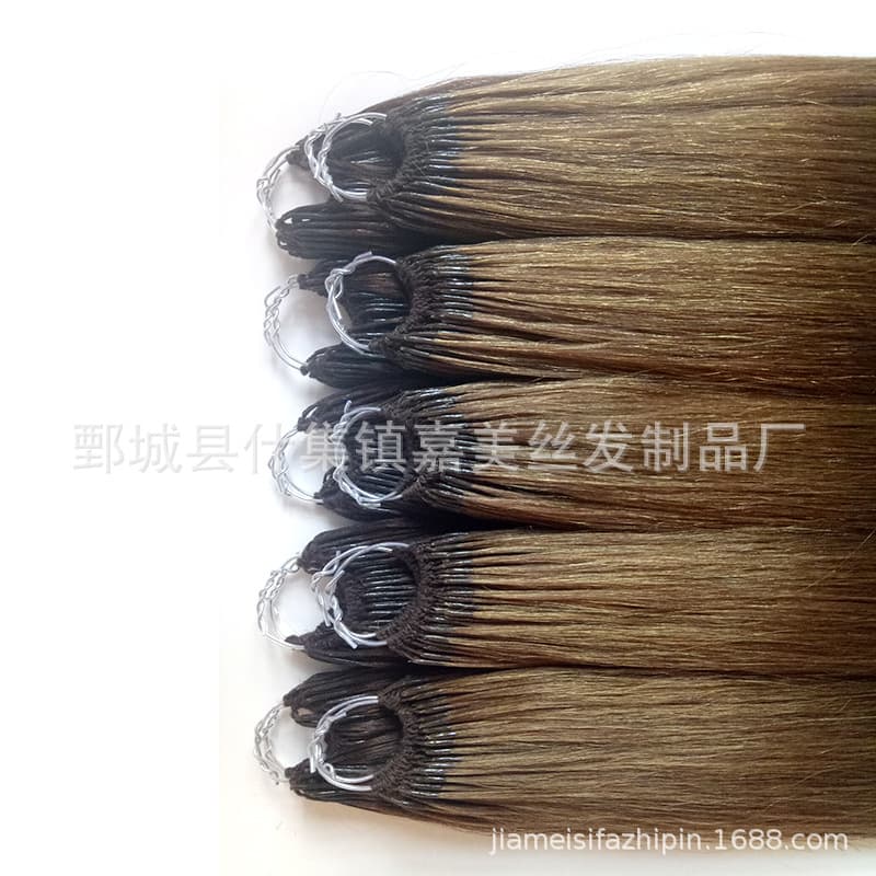 Real Human Hair One String Two Weft Cotton String Hair Extension Korean Hair Extension