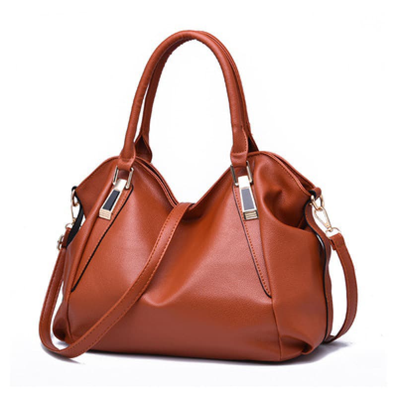 Taizhou women's bag manufacturer 2025 fashionable soft leather handbag large capacity women's bag middle-aged women's shoulder crossbody bag